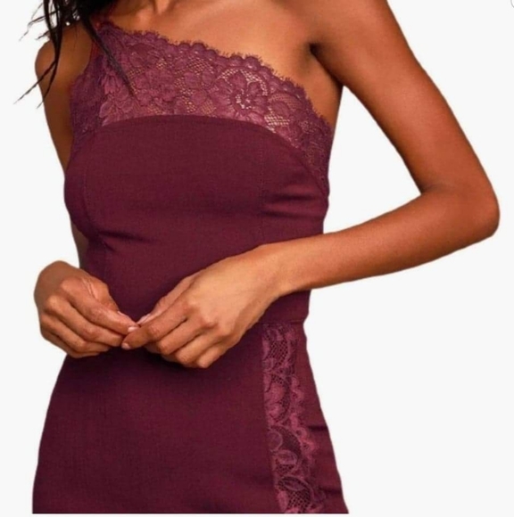 Free People Premonition Maroon Bodycon Dress - Picture 3 of 8